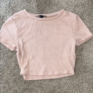Pink crop top